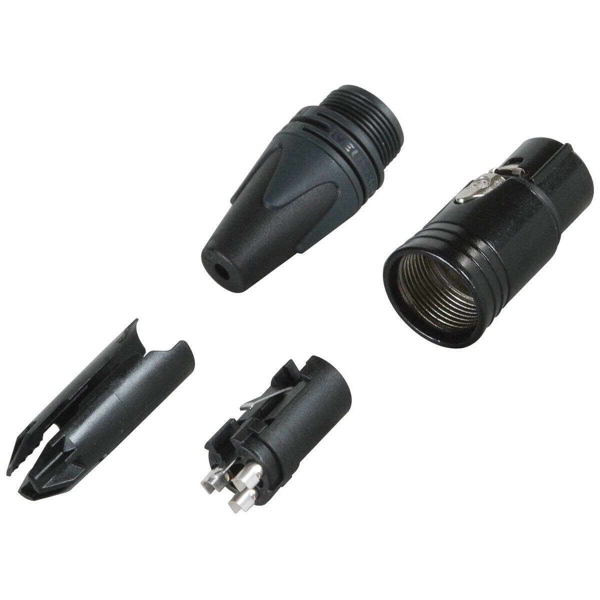 Neutrik NC3FXX-BAG Female XLR Connector Black